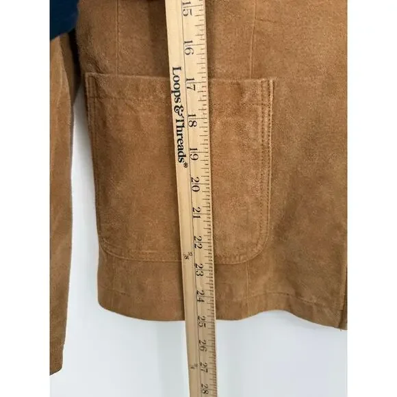 Colebrook Suede Fringe Jacket Western Boho Cowgirl Rodeo Festival Brown L - Picture 7 of 10